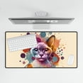 thumbnail image 4 of Devon Rex Portrait Watercolor Vintage Retro Styles Desk Mat Full Keyboard Mouse Pad Cat Lover Kitten Owner Gifts Large Mousepad - 00001, 4 of 5