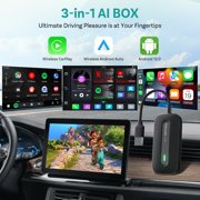 OttoExpress Play2video Ultra Wireless CarPlay Android Auto Adapter Car TV Box for OEM Wired CarPlay Car