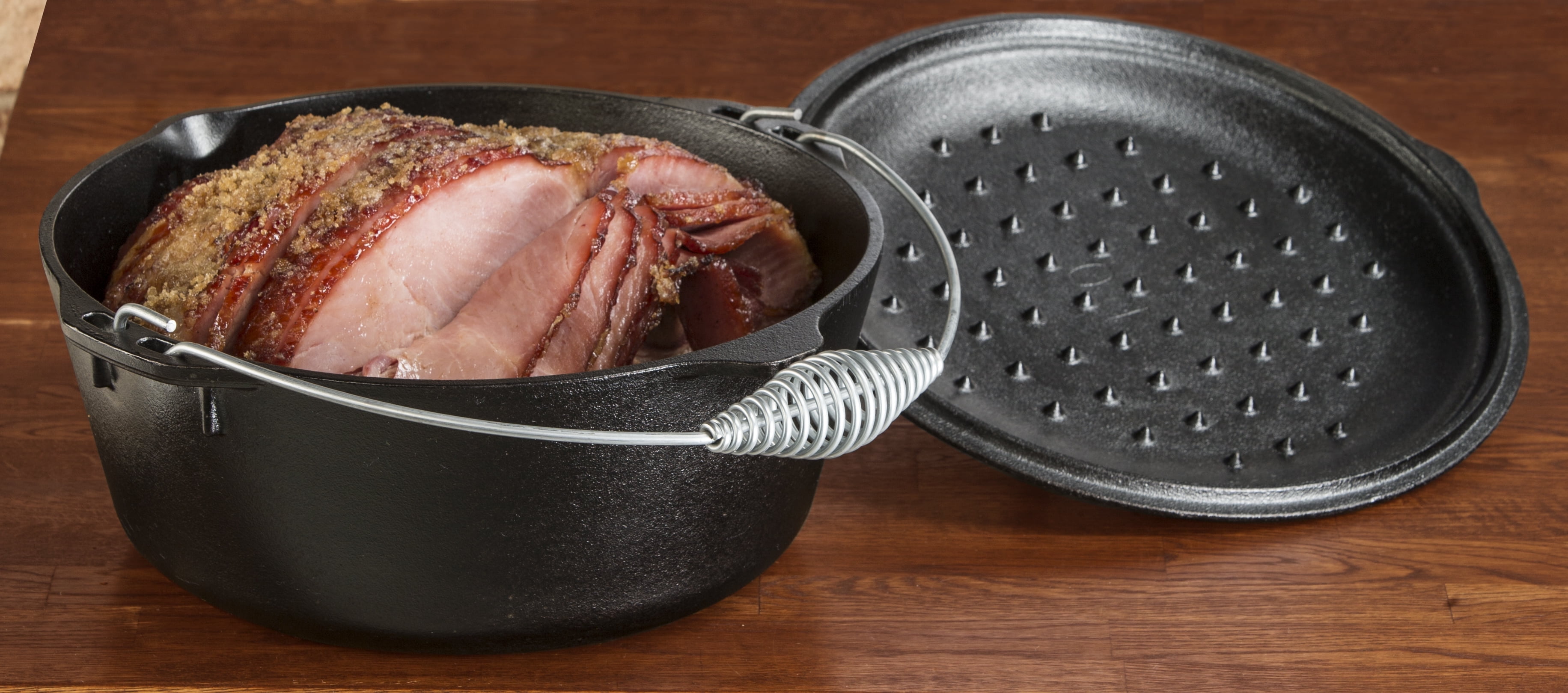 Lodge Qt Cast Iron Dutch Oven Seasoned with Bail Jordan Ubuy