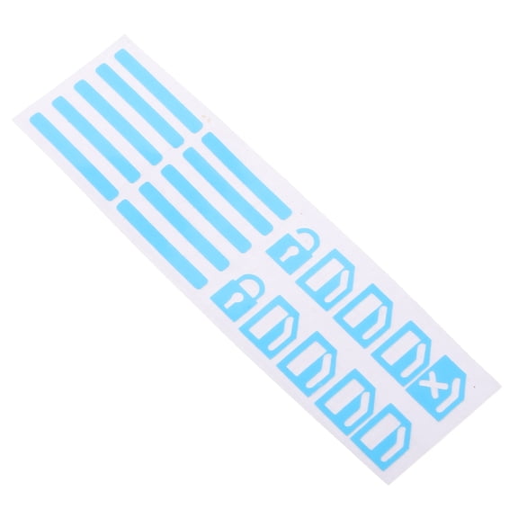 Niceauty 1 Set Glowing Car Button Sticker PVC Waterproof Safety Interior Enhancement