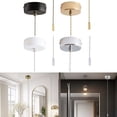 thumbnail image 4 of Pull Cord Light Switch Bathroom Ceiling Light Pull Cord Switch with 150cm Chain, 4 of 5