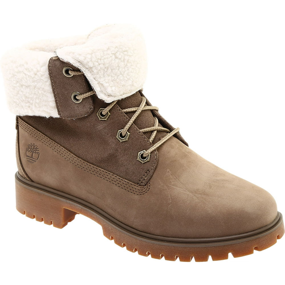 timberland jayne teddy fleece fold down waterproof boot