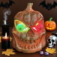 thumbnail image 5 of YIKA Halloween Decoration Halloween Horror Pumpkin Mask Glowing Makeup Funny Cosplay Scary Props Halloween Ornaments, 5 of 9