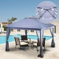 thumbnail image 5 of Pamapic 11x11 Ft Pop-up Gray Gazebo, Waterproof, 5 of 7