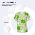 thumbnail image 3 of Goofa St Patrick's Day11 Pattern Mens Golf Shirt Baseball T-shirt Moisture Wicking Dry Fit Performance Sport Short Sleeve Striped Golf Polo Shirts-X-Large, 3 of 7