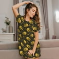 thumbnail image 3 of Naloa Cute Cartoon Bees Print Women Nightgowns,Womens Loungewear,Short Sleeve Sleepwear,Comfy Ladies Nightdress, 3 of 6