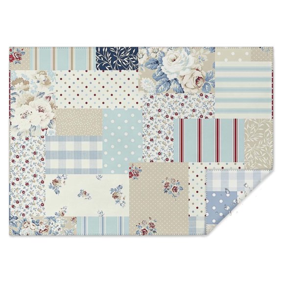 Pioneer Flower Floral Print Pattern Rectangle Tablecloth 60"x84",Waterproof Polyester Rectangle Table Cloth, Wipeable Spillproof Polyester Tablecloth for Dining, Camping, Indoor and Outdoor