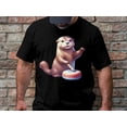 thumbnail image 3 of Funny Sea Otter Animal Playing Curling Player Game Day Gift T-Shirt Cool Otter Curling Player Birthday Holiday Present Men Women Tshirt, 3 of 10