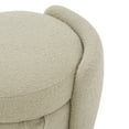thumbnail image 6 of SAFAVIEH Couture Danianna Modern Boucle Ottoman with Storage, Oatmeal, 6 of 8