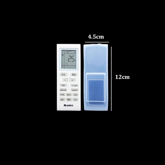 1PC Silicone TV Air Condition Remote Control Protctive Case Waterproof Dust Protective Storage Bag 12X4.5cm