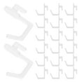 thumbnail image 1 of SOPOTUTU 20 Pcs Porte-Outils en Panneau Perforé Blanc avec Crochets Robustes pour Rangement Mural de Salle de Bain, 1 of 7