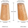thumbnail image 5 of Wooden Furniture Legs Set Of 4 Height Wood Sofa Legs Solid Wood Tapered M8 Replacement Furniture Feet Wood Color For Couch Sofa Cabinet Ottoman (strai, 5 of 5