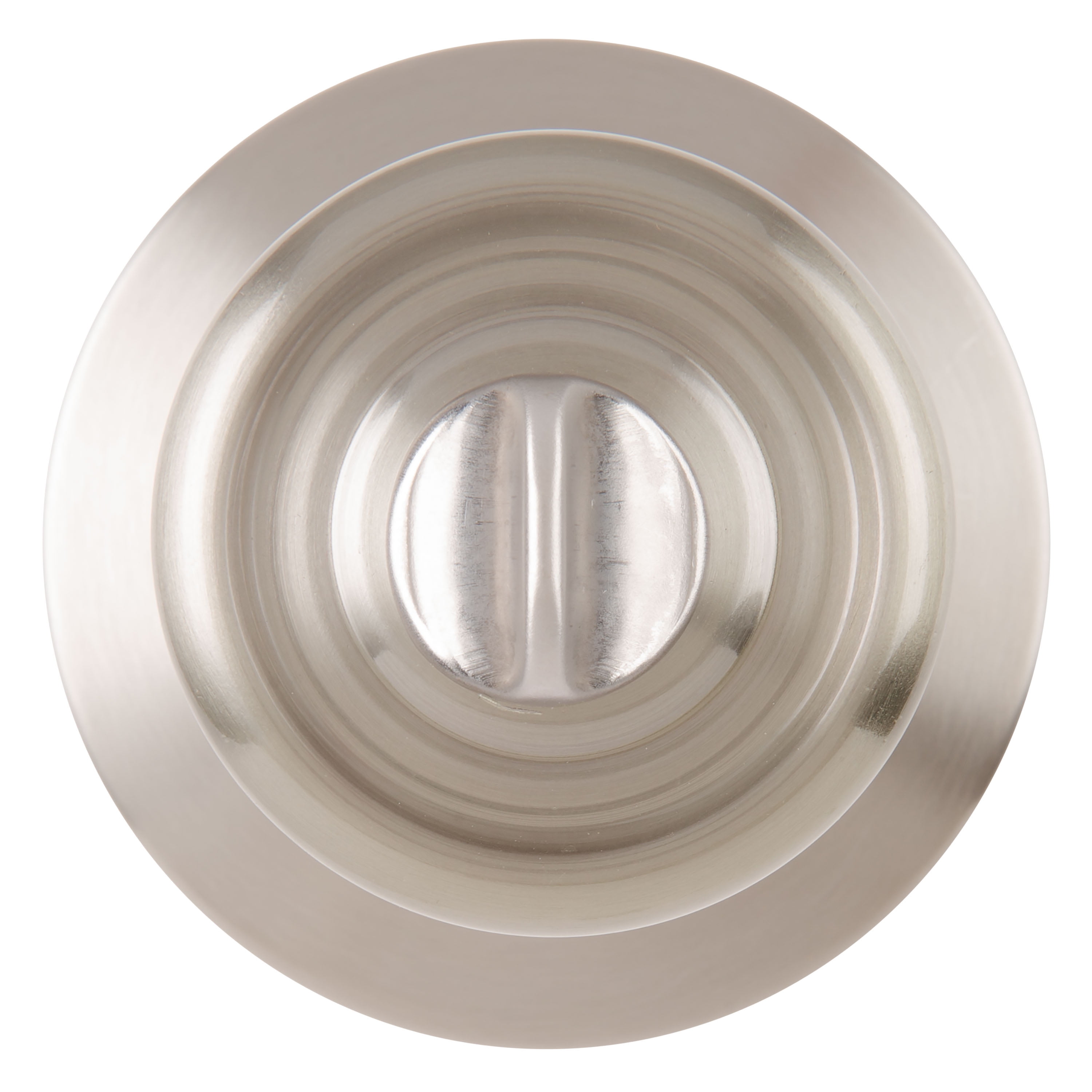 (2 pack) Brinks Interior Locking Privacy Tulip Style Doorknob, Satin Nickel Finish