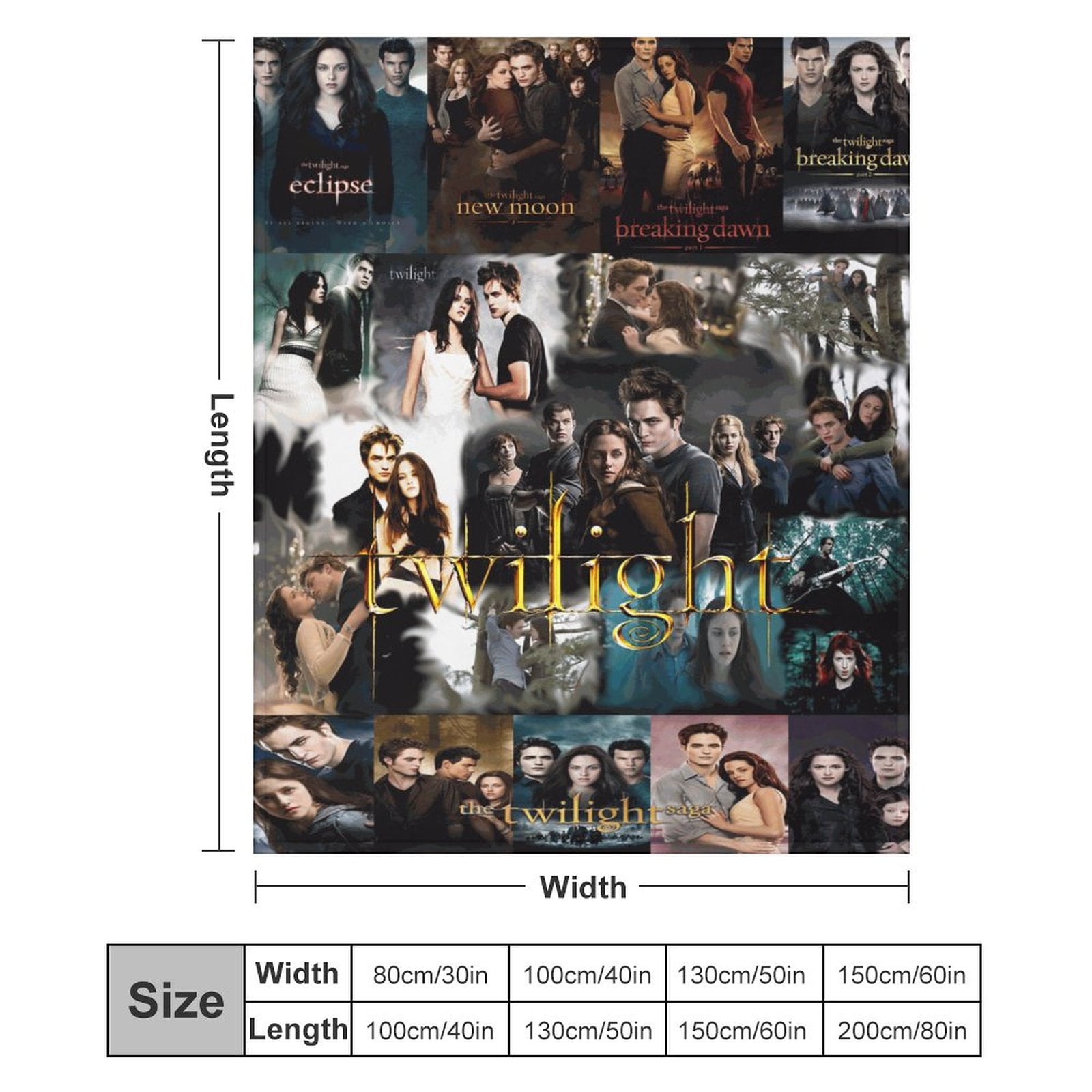 Twilight Saga Super Soft Throws Blanket Ultra Soft Flannel Fleece