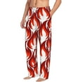 thumbnail image 2 of Xecao Fire Symbols Men's Straight Lounge Pajama Pants: The Ultimate in Comfortable Sleepwear, 2 of 9
