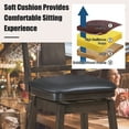 thumbnail image 6 of Set of 3 Swivel Bar Stool 24 inch Upholstered Seat Bar Chair Counter Kitchen Pub, 6 of 10