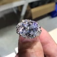thumbnail image 3 of K-KED Fashion Wedding Delicate Jewelry Zircon 925 Silver Filled Ring Women Party Ring Sz 6-10-8, 3 of 6