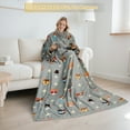 thumbnail image 2 of Catalonia Wearable TV Blanket with Sleeves Arms Micro Plush Fleece Wrap Throw Robe 73 x 51”, 2 of 6