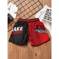 thumbnail image 6 of JanJean Kids Boys Boxing Trunks MMA Muay Thai Fighting Shorts Gym Fitness Bottoms Martial Arts Grappling Short Type C 7-8, 6 of 7