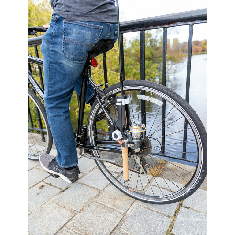 Bike Fishing Rod Holder-Fishing Rods Are Securely Attached to The Bike - Safe and Secure - Easy to Mount,Rod Rack for Bicycle Fishing
