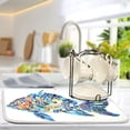 thumbnail image 5 of Abstract Glass Fish Dish Drying Mat 16x18 Absorbent Microfiber Draining Rack Pad for Kitchen Counter Sink, 5 of 8