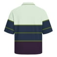 thumbnail image 5 of Men's Waffle Henley Polo Shirt Short Sleeve Collared Oversized Casual Button Up Golf Shirt Gray 2XL, 5 of 5