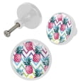 thumbnail image 2 of 4 Pcs Pineapple Knobs for Kitchen Cabinet Cupboard Dresser Bookcase Drawer Pulls Handles Round Home Decor, 2 of 5