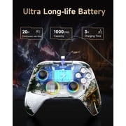EasySMX Wireless PC Controller, Bluetooth Controller Compatible with PC, Android/IOS, Switch/Steam, Starfield, with Hall Joystick Trigger, RGB Lighting Effect