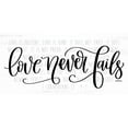 thumbnail image 2 of Imperfect Dust 32x18 Black Ornate Wood Framed with Double Matting Museum Art Print Titled - Love Never Fails, 2 of 4