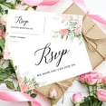 thumbnail image 3 of Koyal Wholesale 56-Pk RSVP Postcards for Wedding Coral Watercolor Florals Cardstock Response Reply Cards, "4 x 6", 3 of 5