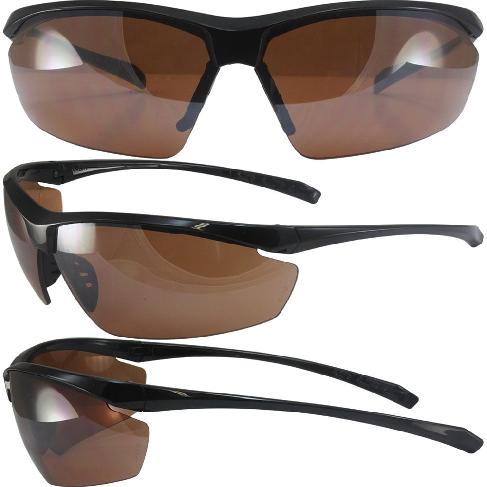 Global Vision Lt Military Approved Sunglasses Gloss Black Frames 
