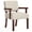 Beige, variant on FAGAGA Mid Century Modern Accent Chair, Upholstered Oversized Chair, Ergonomics Armchair for Living Room, Reading Room, Reception Room, Bedroom, Dorm | Leather Cherry