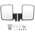 thumbnail image 4 of Universal Golf Cart Side Mirrors 2-Pack, Black Rearview Mirrors, Compatible with Various Brands - Convex Safety Mirrors, with Adjustable Mounting Bracket, 4 of 5