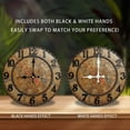 thumbnail image 2 of Vintage Style Wall Clock with Rustic Design 10-Inch Silent Wooden Wall Clock, Battery Operated (AA Batteries Not Included), Artistic Home Decor, 2 of 8