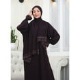 thumbnail image 4 of Elegant One-Piece Abaya and Prayer Dress Crepe Solid Color | Lightweight and Comfortable | Hijab Abaya Suit, 4 of 9