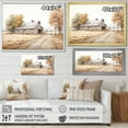 thumbnail image 4 of Designart "Minimalist Landscape With Barn Scenery" Barn Floater Framed Wall Decor, 4 of 5