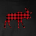 thumbnail image 3 of CafePress - Plaid Moose Animal Silhouette Long Sleeve T Shirt - Long Sleeve Dark T-Shirt, 3 of 4