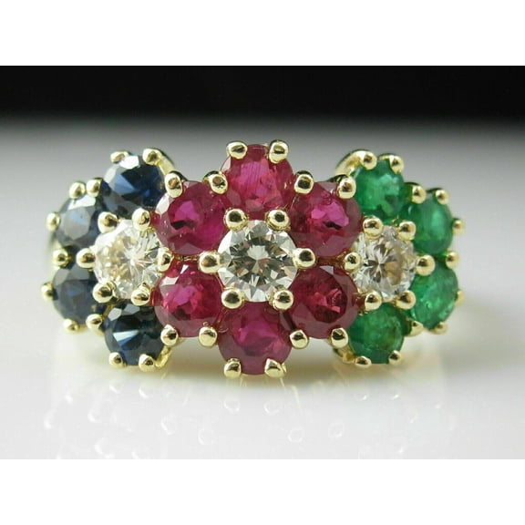 2.30Ct Round Cut Lab Created Diamond Women Ring 14K Yellow Gold Plated