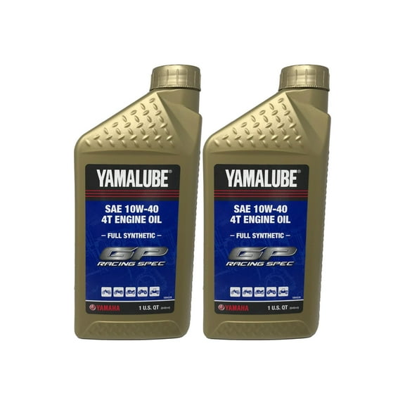 Yamaha Genuine Yamalube Full Synthetic 10W40 Racing Oil LUB-RS4GP-FS-12 - 2 Pack