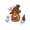 5pcs, variant on Halloween Pumpkin Figurine Decorations Resin Halloween Figurines Crafts Desktop Fish Tank Ornament Halloween Decor
