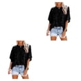 thumbnail image 2 of Sonducket Camisa de media manga para niñas, jersey informal con volantes, blusa holgada, fiesta de viaje, ropa de primavera y verano, Tops, Type8 NO8, 2 of 6