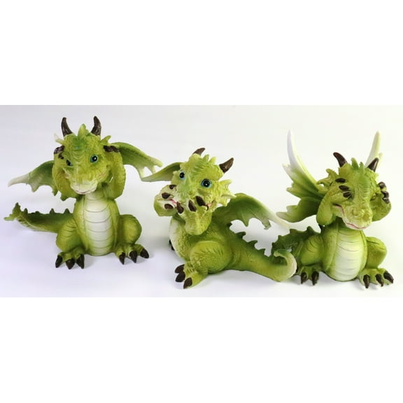 Mythical 3 Baby Dragons - See No Evil, Hear No Evil, Speak No Evil 3" Figurine