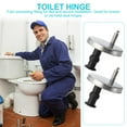 thumbnail image 3 of PENIKOKO 2-Pack Stainless Steel Toilet Seat Fixing Kit Replacement Parts for Toilet Seat Repair and Maintenance, 3 of 8
