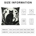 thumbnail image 5 of ARISTURING  Cat Farmhouse Pillow Cover,Black Cat with Funny Circle Tail Waist Lumbar Throw Pillow case Cushion Cover for Sofa Home Decorative Oblong, 5 of 5