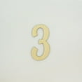 thumbnail image 1 of 1 Pc, 8 Inch X 1/8 Inch Thick Lavanderia Font Wood Numbers 3 Great For Craft Project, 1 of 3