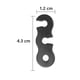 thumbnail image 3 of Cuerda de tensores de tienda de ajuste de cordón de aleación de aluminio, negro, 10 piezas, 3 of 4