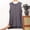 Gray, variant on Women's Round Neck Allover Bow Dot Print Sleeveless Tank Top, High-Low Split Hem Loose Fit Casual Vest for Summer Loungewear & Daily Outfits (Black,3XL)