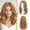 Ginger Blonde, variant on Short Wavy Blonde Wig - Length Wavy Blonde Wigs for Women - Short Loose Wave Highlight Layererd Wig with -Framing Curtain Bangs Soft Synthetic Looking Daily Party