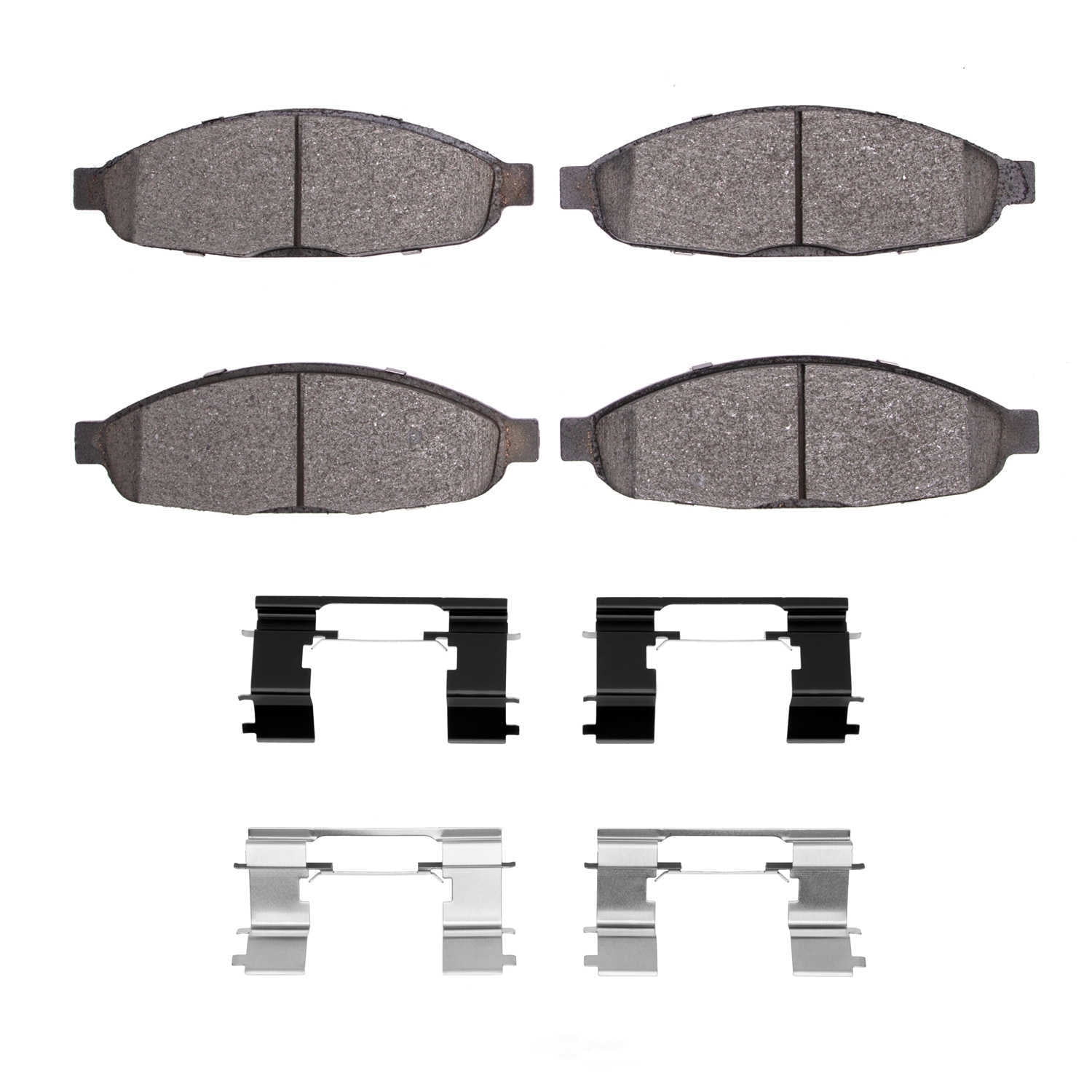 Dynamic Friction Company 1551-0997-01 DFC 5000 Advanced Brake Pads - Ceramic and Hardware Kit - OE