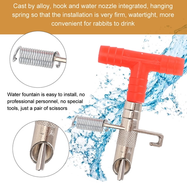 Small Design Nipple Drinkers, Spring Type Nipple Drinkers, Durable Nipple Drinkers Automatic All Poultry Drinking Water For